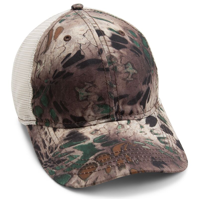 Paramount - Jockey Camo Back Mesh Dad Hat - I480 - Multipurpose Ivory